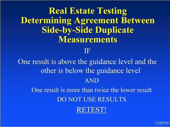 Topic 3 - Audio 39 Determining Agreement Between Side-by-Side Devices Used for Real Estate Testing Relative Percent Difference: A percentage that is calculated to express the percent difference