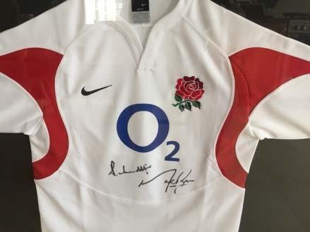 England rugby ball signed by Exeter Chief s England