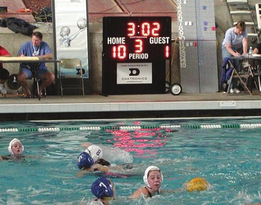 Numeric Displays Tualatin Hills Park & Rec Aquatic Center Beaverton, Oregon MS-2013 Water Polo Build a durable, brilliant scoring system to fit every facility.