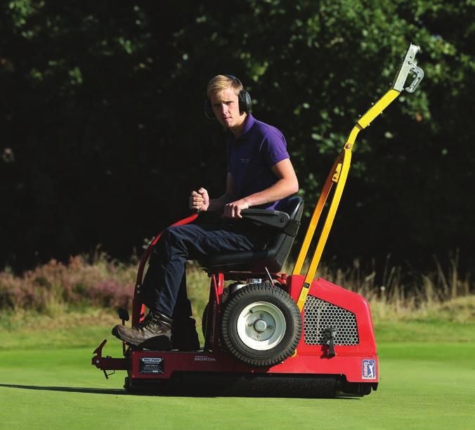 Mowing units need to be set accurately and blades kept sharp for a quality finish.