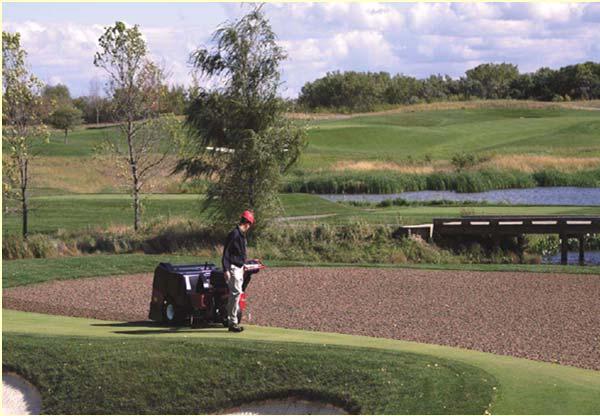 The primary objective of the hollow tine is to maximize drainage