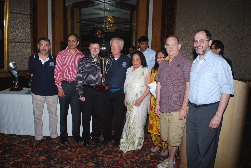from Australia- 2010 Winners of Naresh Tandan Trophy for T-4 Event With Mrs.