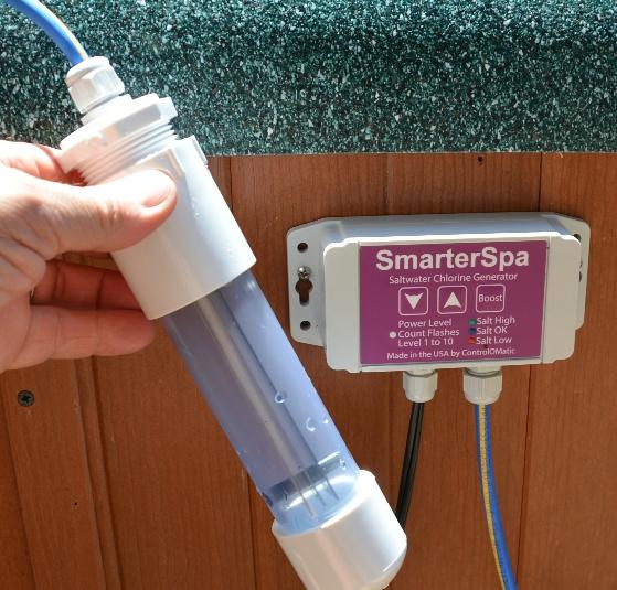 SmarterSpa Spa saltwater chlorine generator with chlorine detection OPERATING INSTRUCTIONS ControlOMatic, Inc.