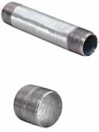 COLOR ELBOWS, ELECTRICAL COUPLINGS METALLIC AND NIPPLES TUBING Conduit Nipples Galvanized Steel NPT thread High corrosion resistance Use to extend a length of threaded Rigid or IMC conduit Galvanized