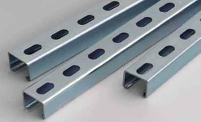 STRUT CHANNELS & ACCESSORIES Pre-Galvanized Strut Channels 1 5 /8 Wide Height Thickness