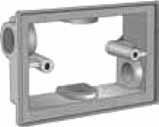 WEATHERPROOF BOXES AND COVERS 1- Gang Flanged Extension Boxes Depth : 1 9 /16 Length : 5 3 /16 Width : 3 15 /32 Die Cast Aluminum