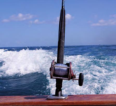 Fishing We have a wide range of fishing equipment on board, for deep-sea fishing, fly fishing and trolling you name it,