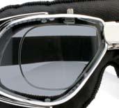 RIDER 4V prescription inner frame FRAME: The wadded support is lined with genuine leather for a comfortable fit.