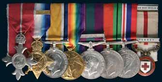 Group to Australian Volunteer Hospital Includes Light Horse Group to KIA at Gallipoli 4621* Group of Eight: The Most Excellent Order of the British Empire, Member (MBE) type 2 military breast badge