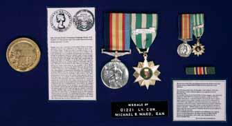 Pair to RAN Queen's Gold Medallist Vietnam Service on HMAS Vampire and Perth 01221 LCDR Michael Bernard Ward, born 10Jan1938 at Sydney; commenced service 01Jan1952 as Cadet Midshipman; awarded Queen