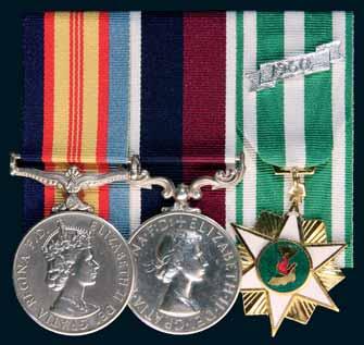 1950-53. 2/400923 K.B. Walton. Both medals impressed. Swing mounted, good very fine.