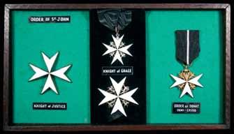 Three awards display mounted on board using double sided tape, the first with some toning, otherwise extremely fine - uncirculated.