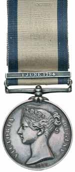 NGS to 7th Baron Middleton 4811* Naval General Service Medal 1793-1840, - clasp - Endymion Wh President. John Green. Impressed but naming adjusted probably officially. No ribbon, good very fine.
