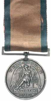 $350 Rare Medal Combination to 40th Foot BRITISH GROUPS - OTHER PROPERTIES 4895* Pair: Military General Service Medal 1793-1814, - four clasps - Nivelle, Nive, Orthes, Toulouse; Waterloo Medal 1815.