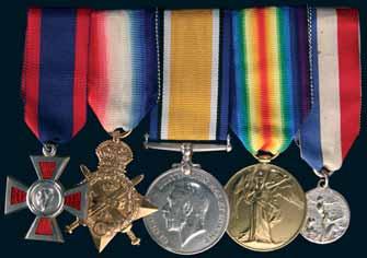 4910* MC, MM Group of Five: Military Cross (GRI); Military Medal (GVR type 1); 1914-15 Star; British War Medal 1914-18; Victory Medal 1914-19. Lieut. Geo. C. Burdge 9th Royal Inniskilling Fusiliers 19/20th October 1918 Beveren & Leemput on first medal, 2817 Pte G.