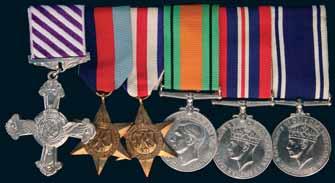 Group to Pilot Officer and Police Officer DFM for Bomber Command Service 4935* DFC Group of Six: Distinguished Flying Cross (GVIR GRI); 1939-45 Star; France and Germany Star; Defence Medal 1939-45;