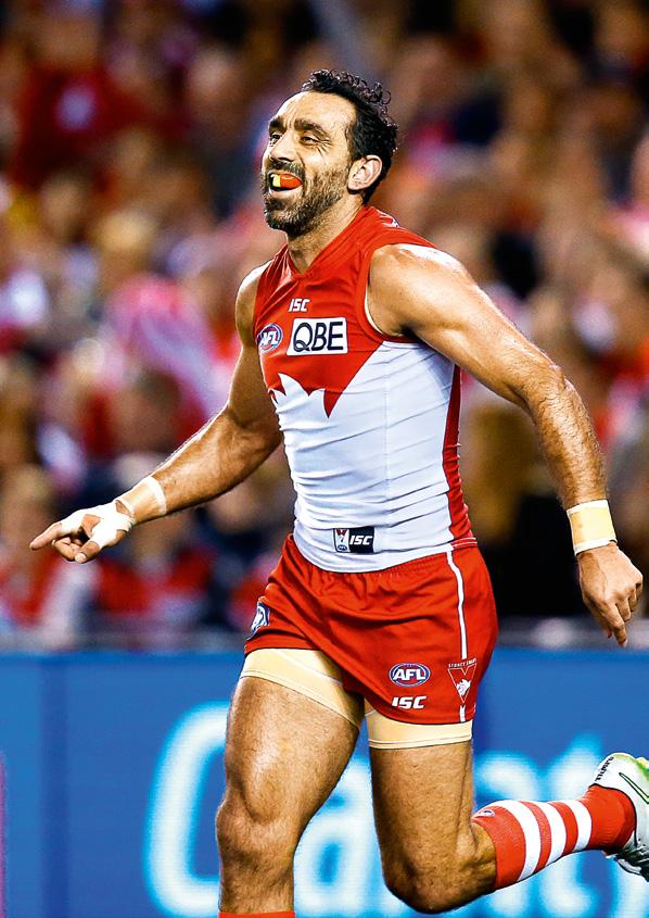 30 CEO S REPORT 31 SWANSONG After an extraordinary career spanning 16 seasons, Adam Goodes retired at the end of 2015 as one of the game s most decorated players.