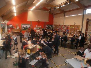 ART EXHIBITION IN THE HALL On Wednesday 10th Feb the whole school worked together to produce a boxed 'Habitat'