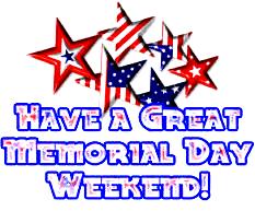 Memorial Day Weekend Friday, May 26 Nine & Dine Couples golf begins at 5:30 pm. Saturday, May 27 Ladies Memorial Golf Tournament Tee times begin at 9 am. Pool Opens!
