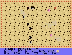 The tanks vital statistics are derived from real world historical data and consist of: Type (See Appendix B) M: Movement factor in battle map squares R: Gun range in battle map squares P: Maximum