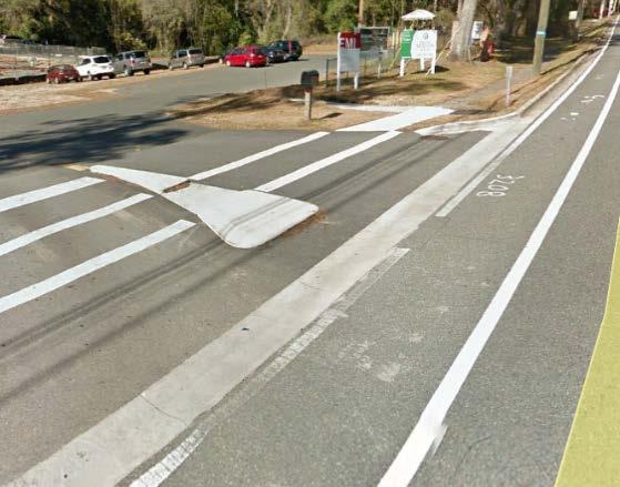 Thomasville Road at School of Arts and Sciences Left-turn traffic from school driveway (short- and mid-term) : Left-turns exiting driveway despite NO LEFT TURN sign : (Short-term) Install flexible