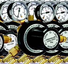VARIOUS GAS PRESSURE REGULATORS Model Durable Series-N 2 Double Stage Regulator Inlet Pressure