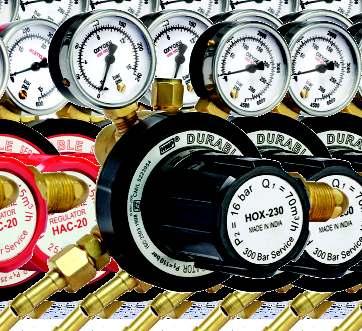 VARIOUS GAS PRESSURE REGULATORS GAS PRESSURE REGULATORS-OXYGEN Model 49-OX Double Stage Regulator Inlet Pressure 0-300 bar (Max) Outlet