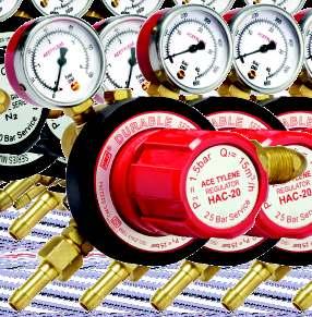 VARIOUS GAS PRESSURE REGULATORS GAS PRESSURE REGULATORS- ACETYLENE Model HAC-20 Double Stage Regulator