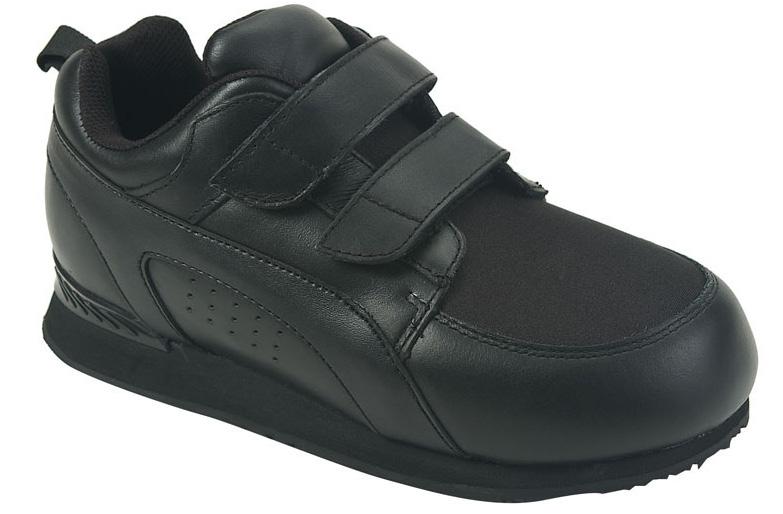 The Stretch Walker - Item 800 Black Touch Closure Considerable Extra Depth Walking Shoe