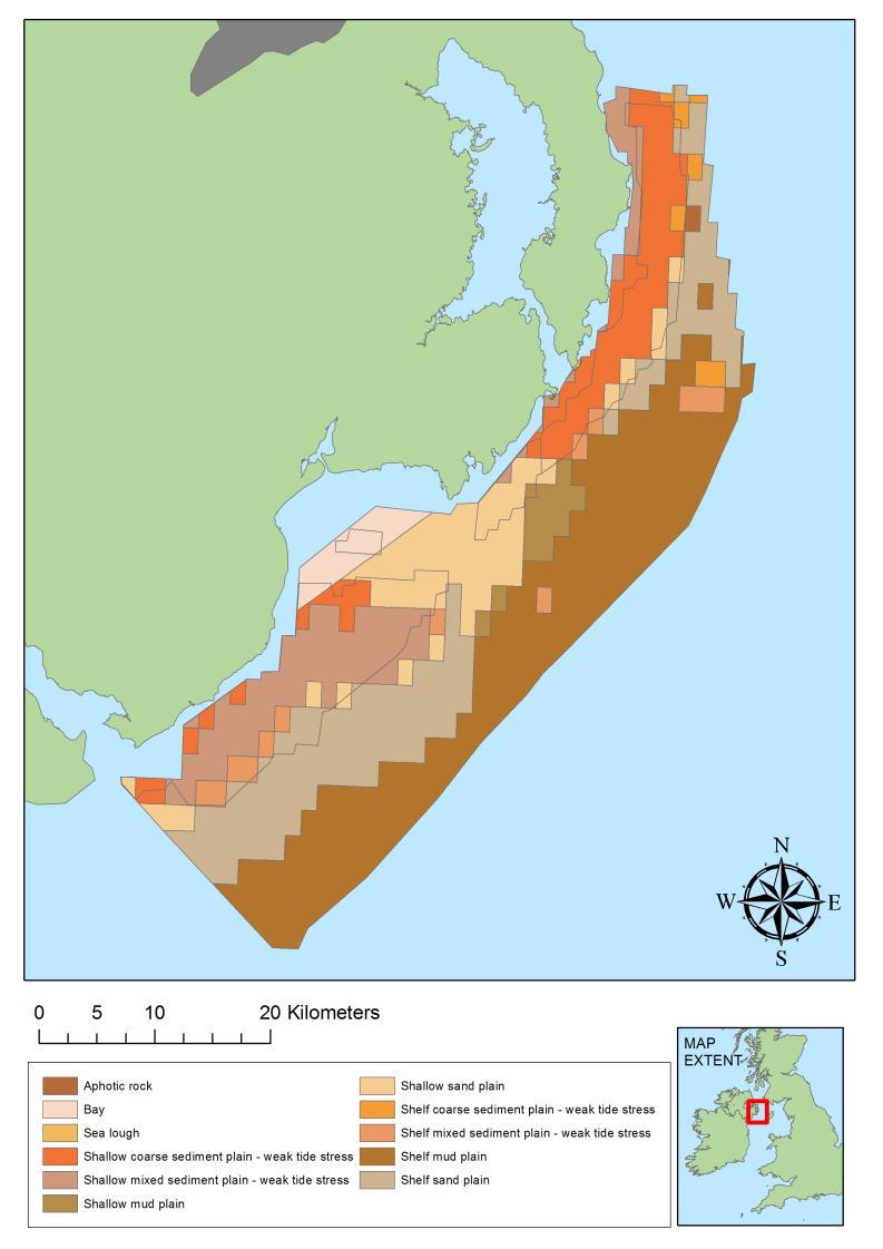 Habitat composition: Figure 2: The landscape types where scallop fishing occurs.