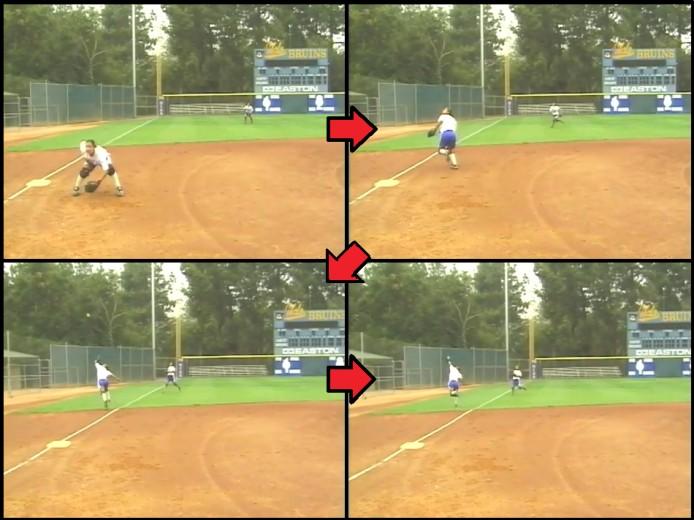 Somebody will call it by peak flight so that the appropriate fielders can get into their running lane. Ball, ball, ball. The next drill series that we work on is tags.