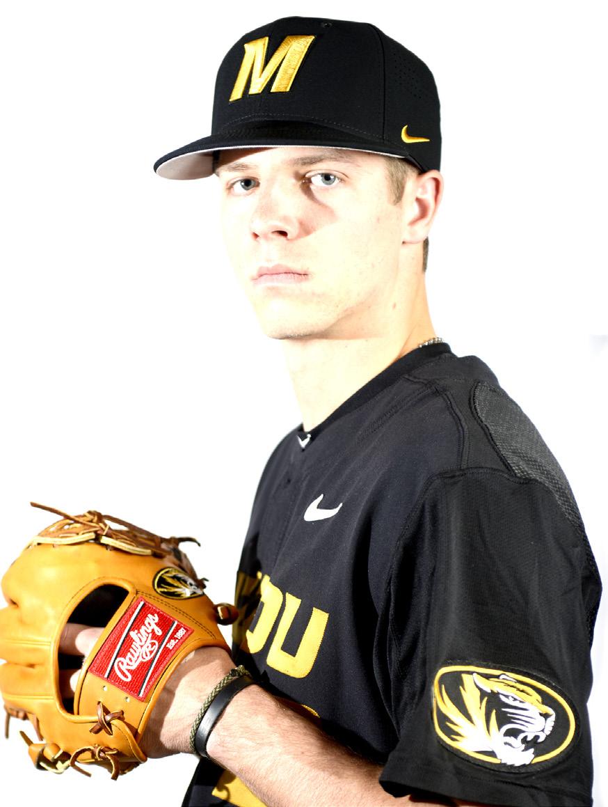@MIZZOUBASEBALL THE STARTING PITCHERS- FRIDAY Allowed three hits and four runs, all unearned, in his first start for the Tigers. Struck out one and walked one in three innings pitched. Posted a 4.