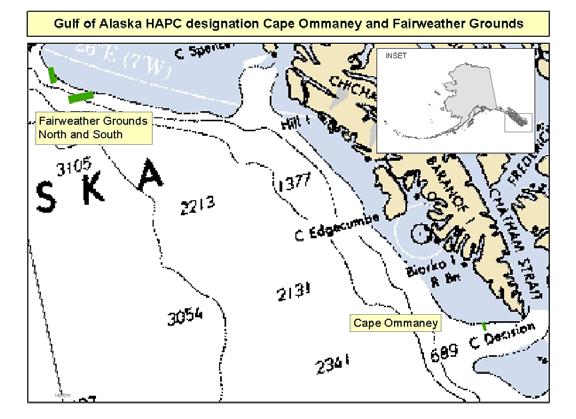 Gulf of Alaska Coral Habitat Areas of Particular Concern The coordinates for the Gulf of Alaska Coral Habitat Areas of Particular Concern are listed in the table below.