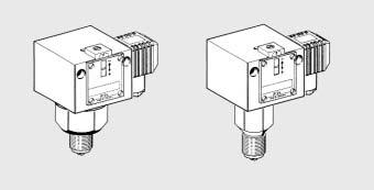 SCH-DNM Pressure switches with sensor system in stainless steel version Technical Data Pressure connection External thread G1/2 A (pressure gauge connection) acc.