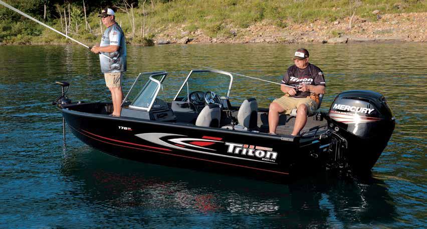 When you're after walleyes, lake trout or other species that prowl big, windy northern lakes, you can't beat the depth and security of the all-welded Triton 178DV.