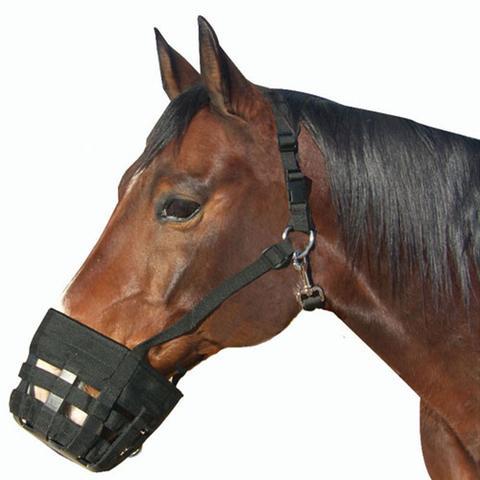 This muzzle can be rotated to extend the usable lifespan. This is a good choice if your horse is difficult to fit or can get out of almost anything.