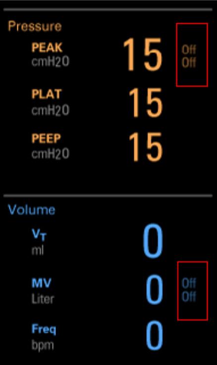 Optionally, select each available ventilation parameter to edit the parameter setting. 4. Move the Auto/Manual Bag switch to the Auto position.