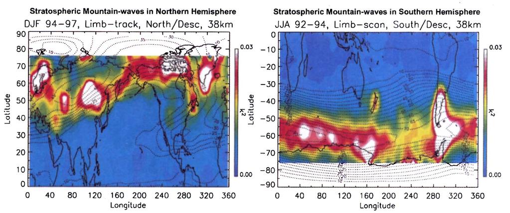 804 J. H. Jiang et al. as some convection-related waves in the subtropics of the Northern Hemisphere, such as northern Africa, southern Asia, and Central America.