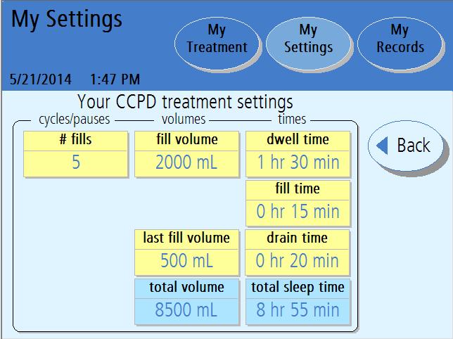 CCPD: Cycle Based Settings 5 6 7 8 Note: The values shown here are for example only.