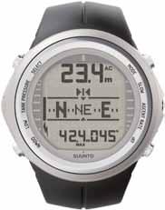 apnea timer, and a timer in air/mixed gas modes Integrated tilt-compensated 3D digital compass Updateable firmware Optional wireless air