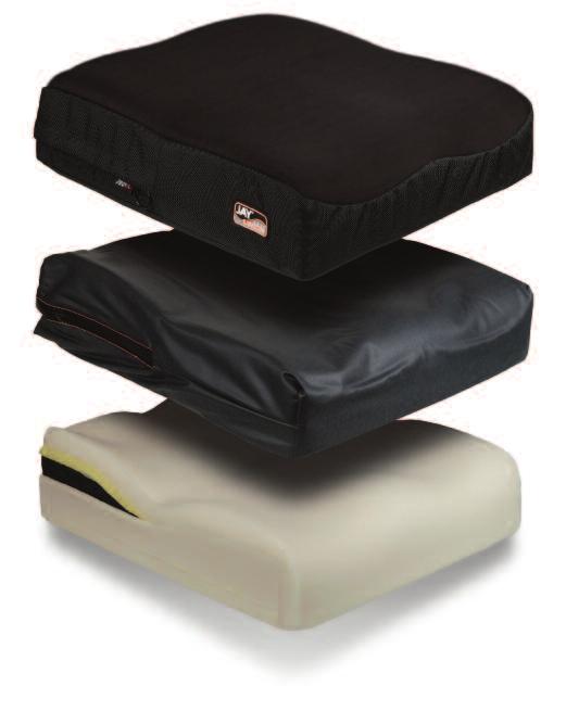 The JAY Union is a versatile, comfortable, skin protection and positioning cushion composed of a dynamic fluid and foam layering system, moisture resistant inner cover, and an anti-microbial outer