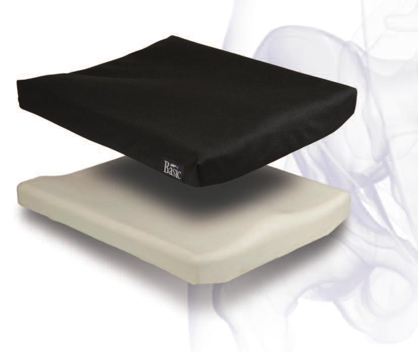 The JAY Basic cushion is a soft, mildly contoured durable foam base designed for the client at very low risk of skin breakdown, who requires mild stability.