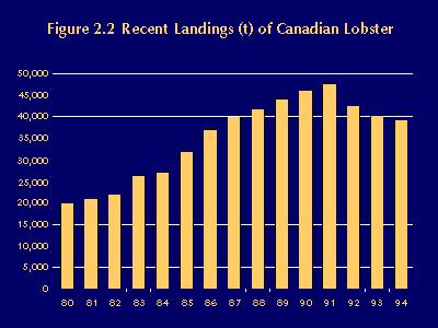 Lobster for much of its history. Around 12,000 lobster licences are active in Atlantic Canada and the fishery is estimated to provide seasonal employment for upwards of 32,000 people.