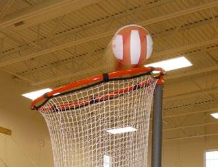 increments or any angle with easy locating pull pins Use with VB185 Easy Reach Volleyball Cart for ball retrieval.