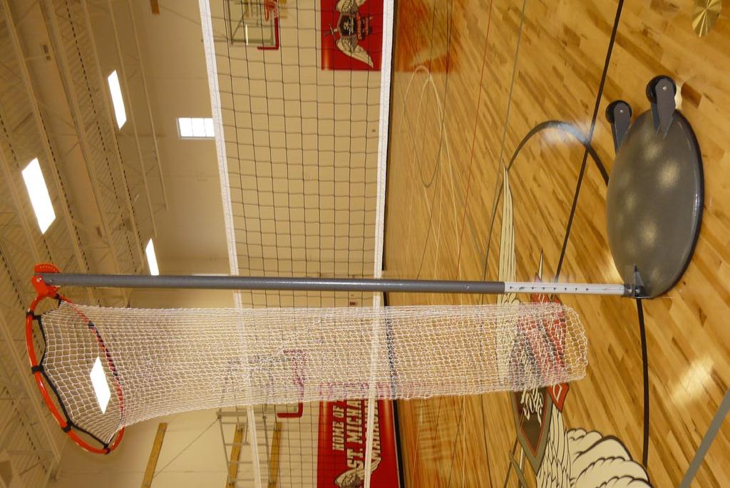 balance of stability and storability Meets all NCAA, National High School Federation and USVBA rules Easy pull-pin