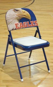 shipping weight: 18#/per chair STC400L STC400 STC400L School Spirit Event Chairs Custom chairs at a budget price Use as team chairs or for assembly meetings,