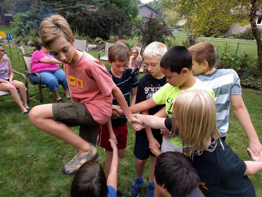 FIRST MEETING Introduce students to each other Play an icebreaker game Human knot