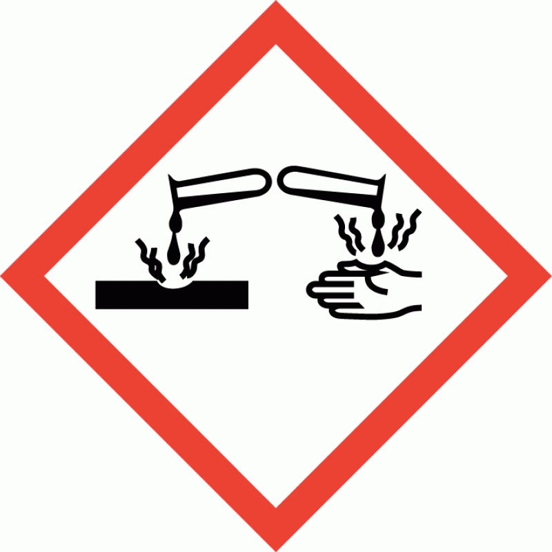 Signal word Hazard statements Precautionary statements Contains Danger H315 Causes skin irritation. H318 Causes serious eye damage. P264 Wash contaminated skin thoroughly after handling.