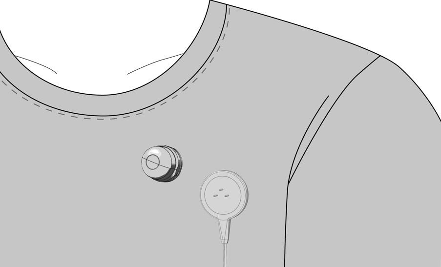 FITTING YOUR PINMIC To fit your PinMic and connect to your wireless system, first pin the backplate of the microphone to your clothing, close to the sound source.