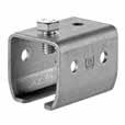 30 - - HELM -04 Lock joint soffit bracket in blank steel or stainless steel, with top (on request also